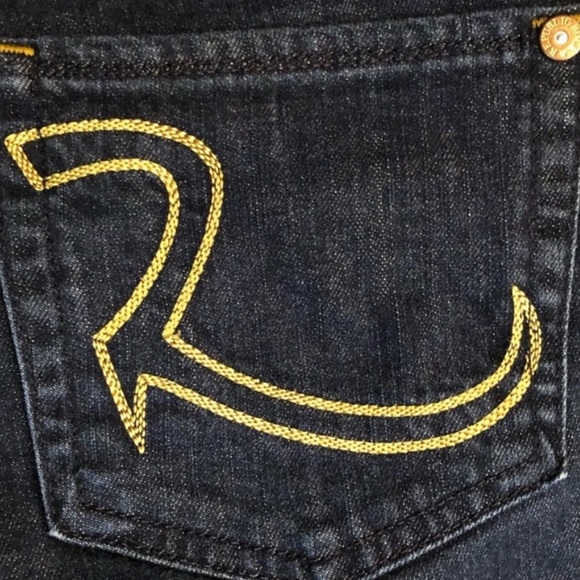 Rock & Republic cotton spandex blend dark wash denim jeans size 27 - Picture 13 of 13